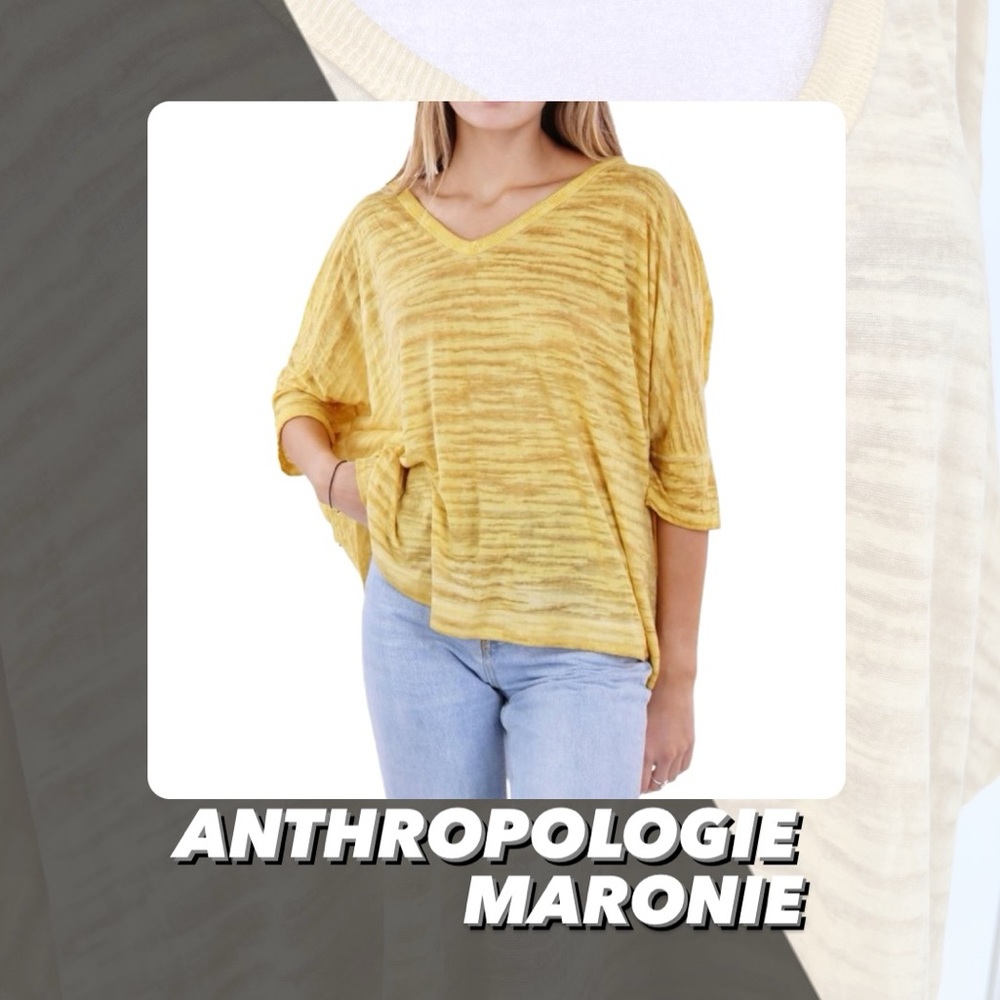 NWOT Anthropologie Maronie Burn Out Top